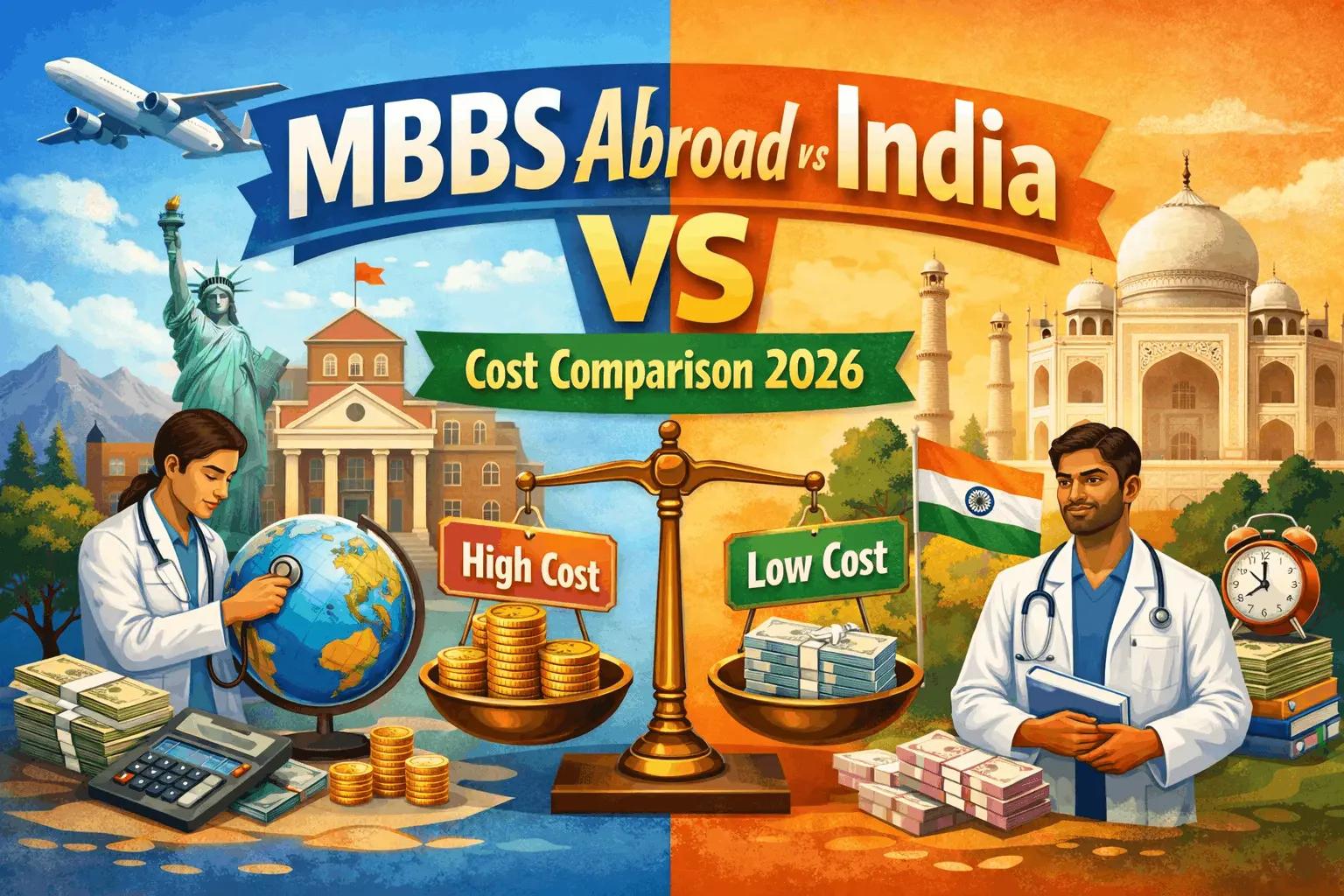 MBBS Abroad vs India – Cost Comparison 2026