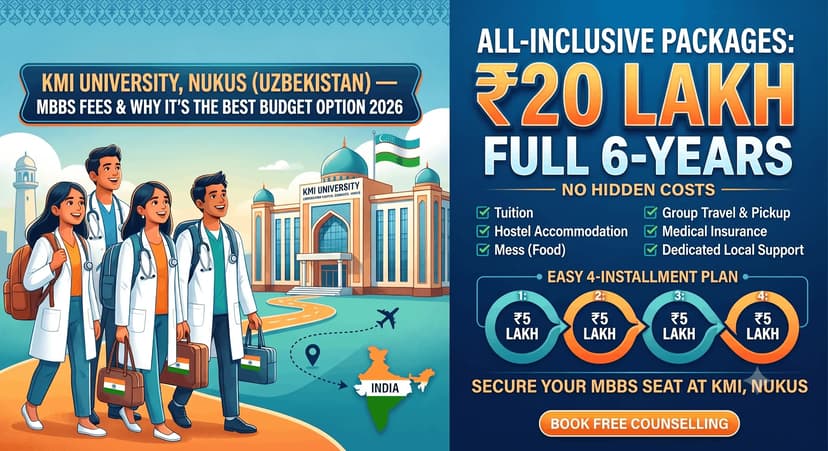 KMI University, Nukus (Uzbekistan) — MBBS Fees & Why It's the Best Budget Option 2026